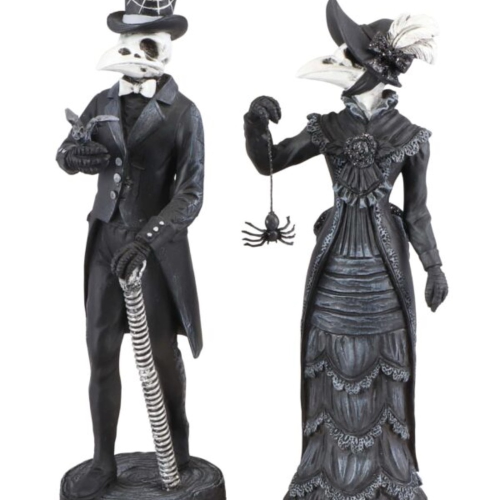 Gothic Plague Doctor Figurines Set